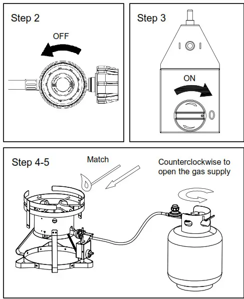 NEXGRILL 840-0005 30 Qt. Turkey Fryer- Operating instructions