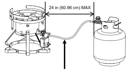 NEXGRILL 840-0005 30 Qt. Turkey Fryer- tripping hazard
