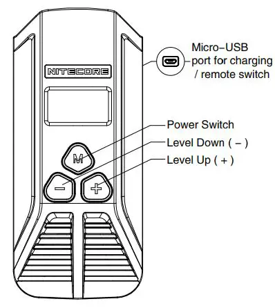 NITECORE BR35 Lumen Dual Beam Oled Display Rechargeable Bicycle Fig2
