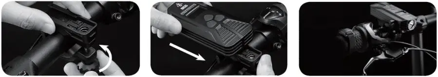 NITECORE BR35 Lumen Dual Beam Oled Display Rechargeable Bicycle Fig3