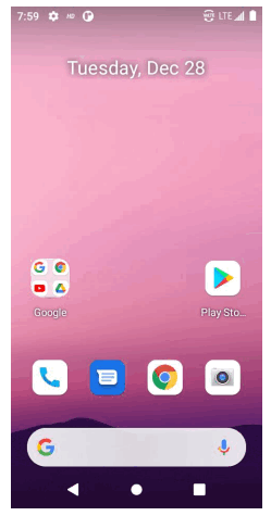 mMax M55 Smartphone - Home Screen