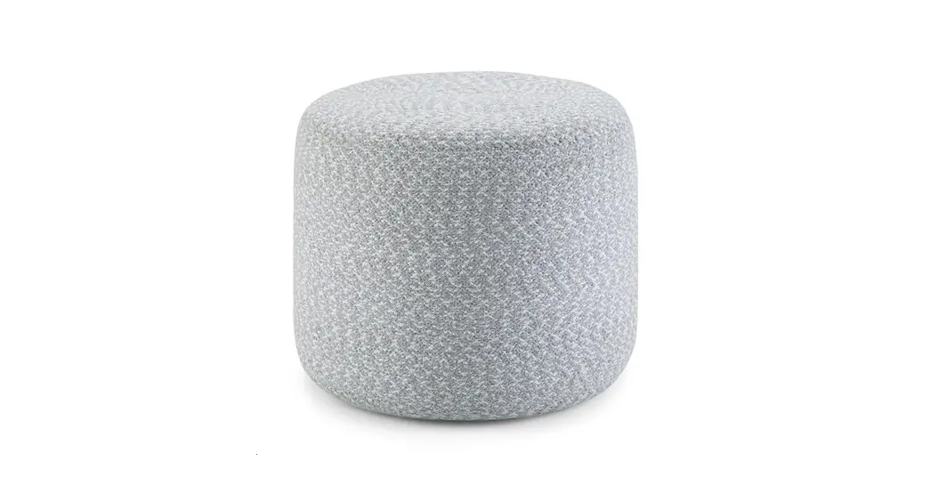 Simpli Home Axcpf-33-bu Bayley Aegean Bluetooth And Natural Round Braided Pouf Instructions