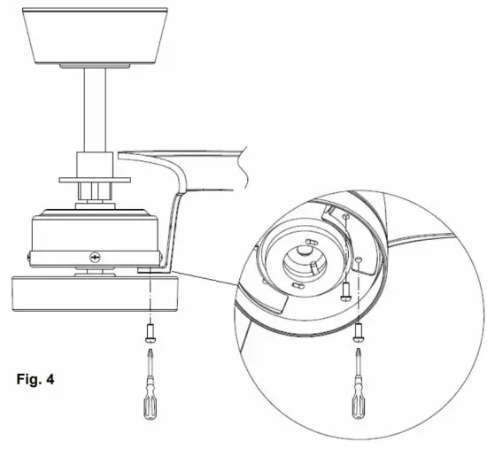 LUCCI 213280 DC Ceiling Fan - INSTALLATION OF BLADE