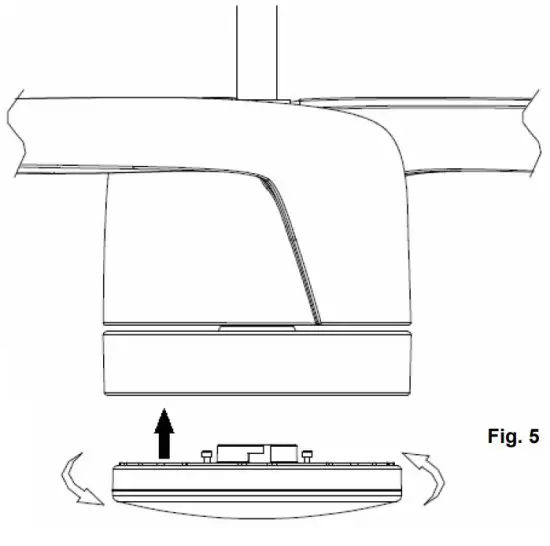 LUCCI 213280 DC Ceiling Fan - INSTALLATION OF Lamp