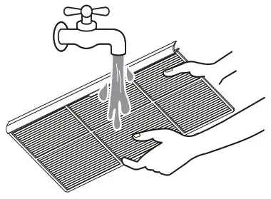 LG LW6022R Air Conditioner - Cleaning the Air Filter 2