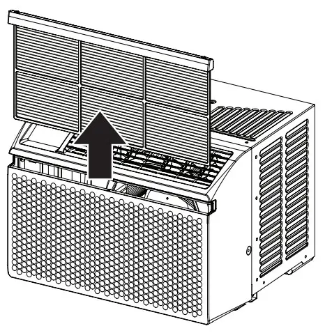 LG LW6022R Air Conditioner - Cleaning the Air Filter
