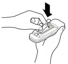 LG LW6022R Air Conditioner - Inserting Batteries 2