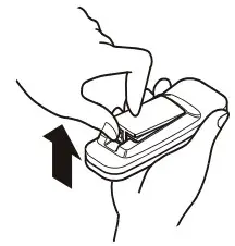 LG LW6022R Air Conditioner - Inserting Batteries