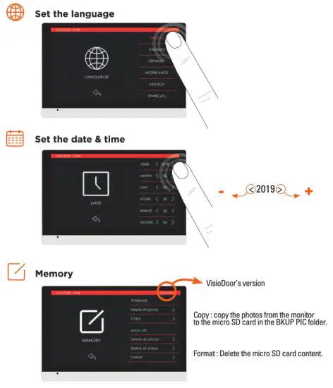SCS sentinel PVF0042 Wired Door Entry System - Memory