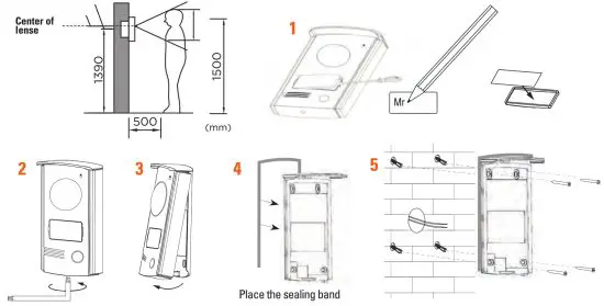 SCS sentinel PVF0042 Wired Door Entry System - lens