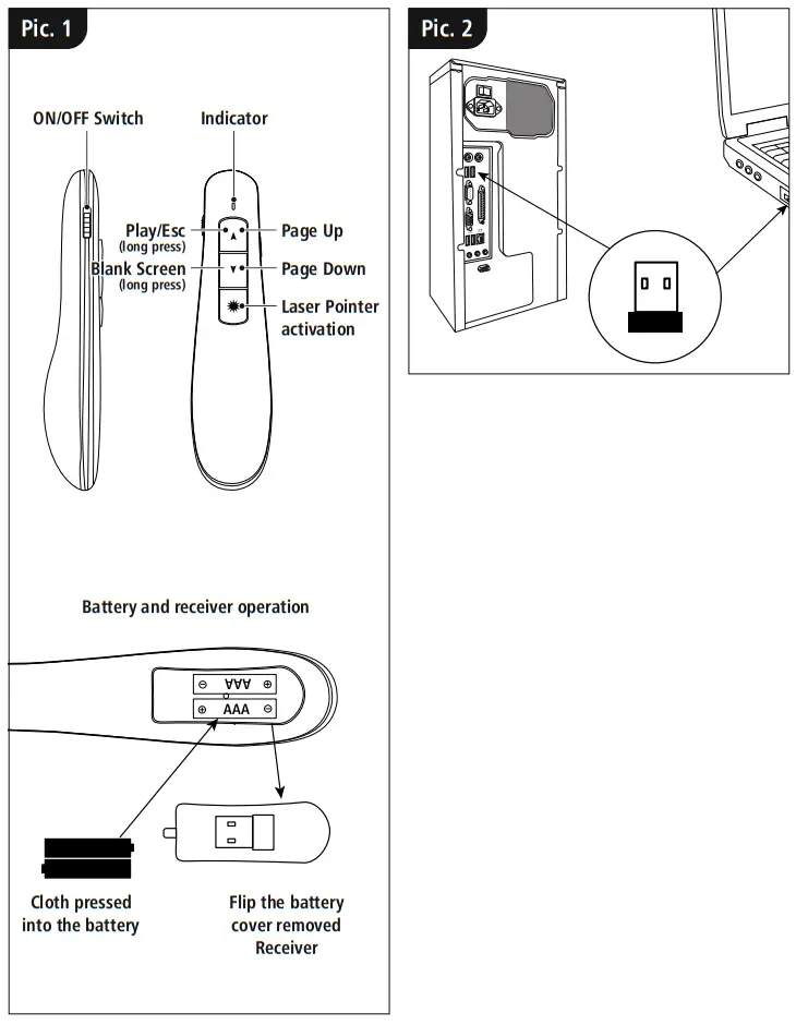hama V1 0hama V1 00139915 X Pointer Wireless Laser Presenter - fig10139915 X Pointer Wireless Laser Presenter - fig1