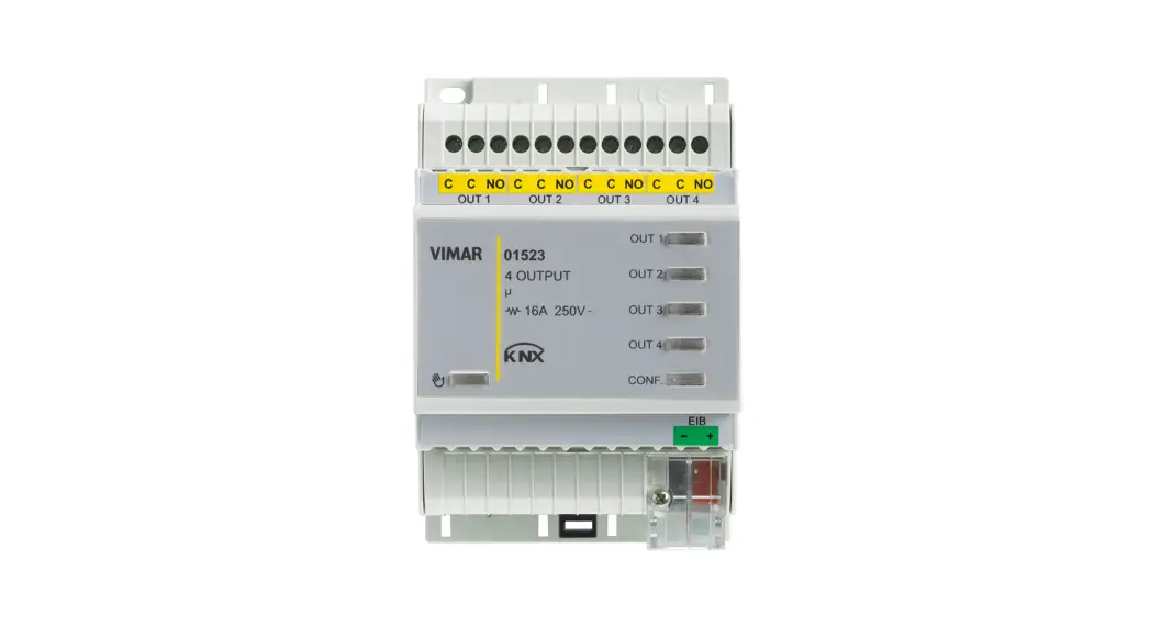 Vimar 01523.1 250v 16a 4-output Actuator Knx Installation Guide