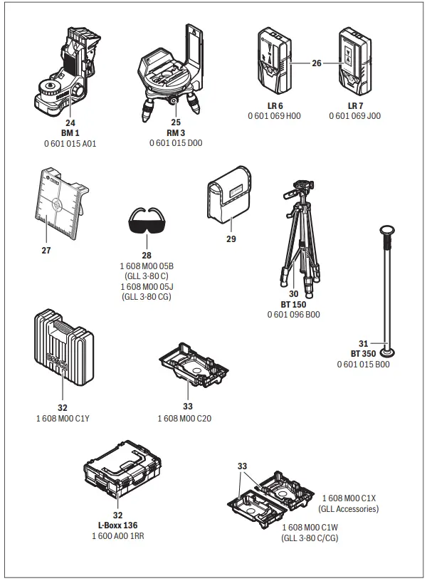BOSCH 3 80 CG GLL Professional Line Laser - 5