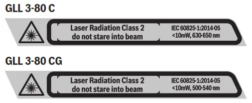 BOSCH 3 80 CG GLL Professional Line Laser - GLL 3 80 C
