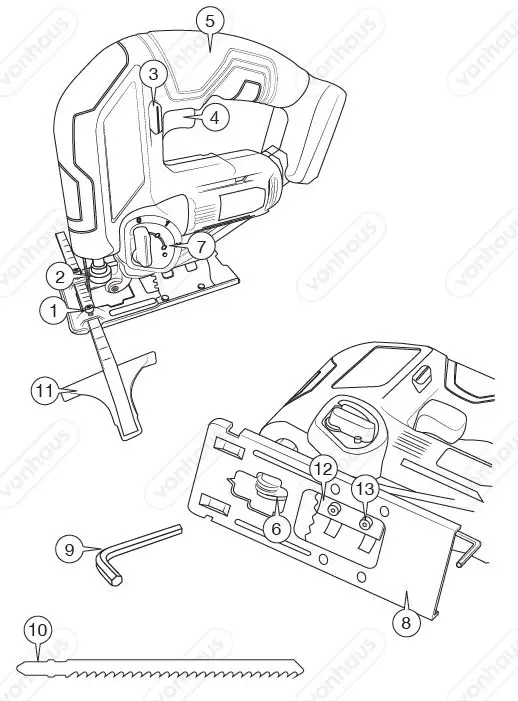 VonHaus-3500170-E-Series-18V-Cordless-Jigsaw-PIC-1
