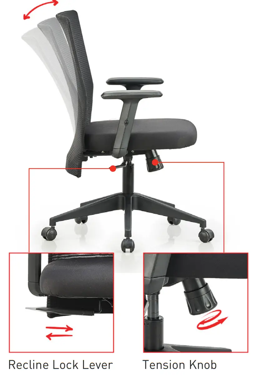 Featherlite Contact MB Project Medium Back Office Chair - fig 1