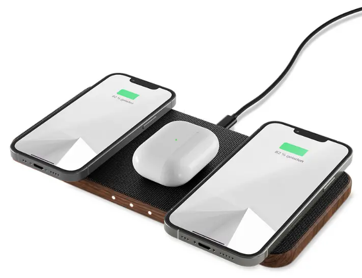 WOODCESSORIES ECO610 3-in-1 Wireless Ladestation 30w