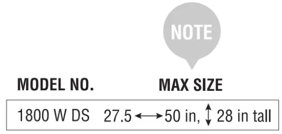 regalo 1800 W DS Expandable Mesh Gate - Note