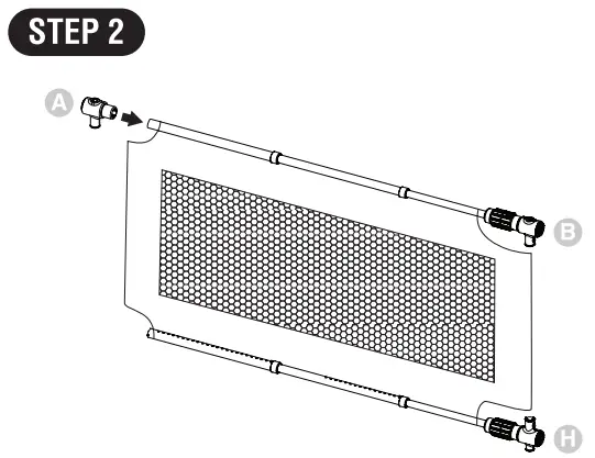 regalo 1800 W DS Expandable Mesh Gate - Step 2
