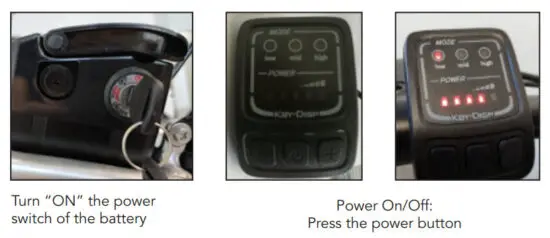 SLANE CALEDON 2022 Electric Bike - POWER ON OFF