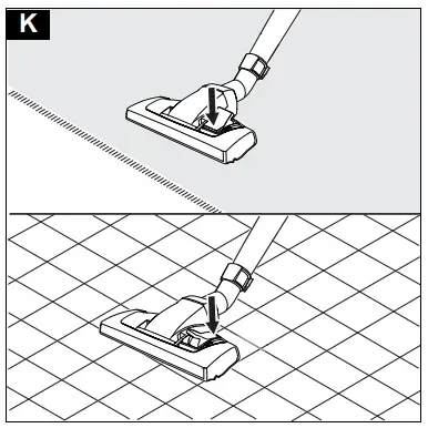 Switchable floor nozzle
