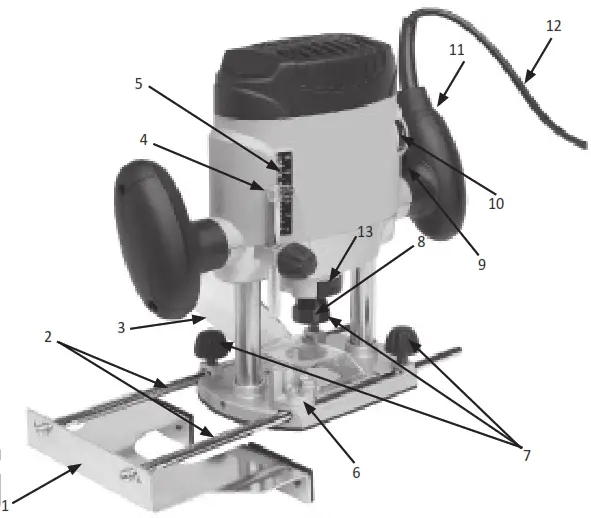 BORMANN BRT1300 Vertical Milling Machine 1200W with Suction System - 1