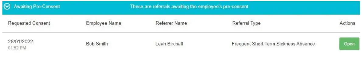 Creating a Referral