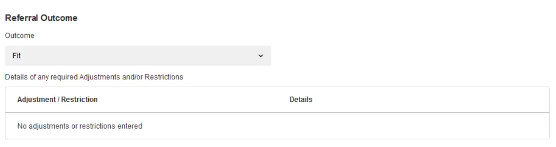 Receiving a response from the Occupational Health Team