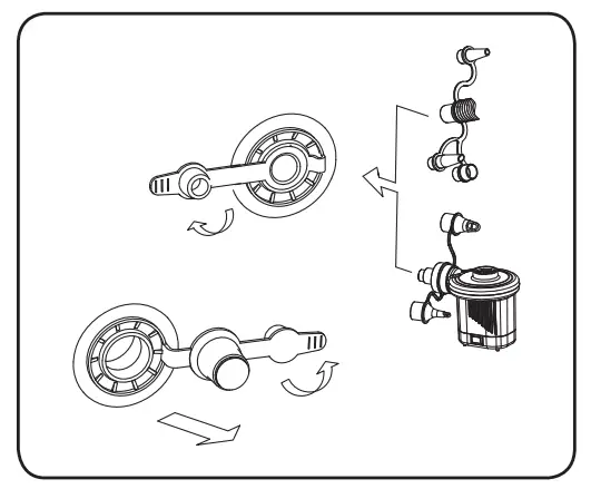 Air pump inflation valve