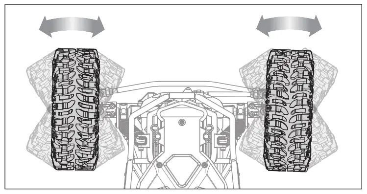 HORIZON AXI03005 RC Remote Control Model Car Crawler - DIRECTION TEST
