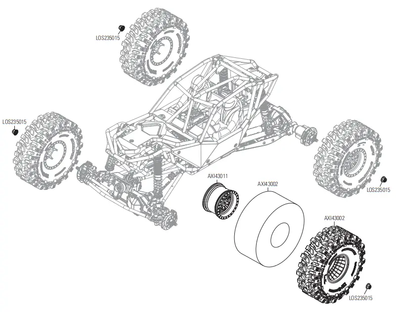 HORIZON AXI03005 RC Remote Control Model Car Crawler - fig2