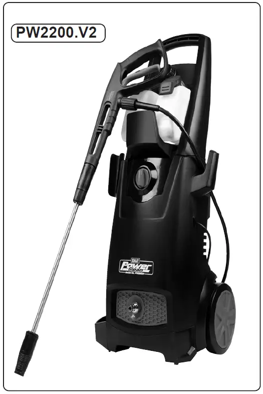 SEALEY PW2200.V2 Pressure Washer with TSS and Rotablast 01