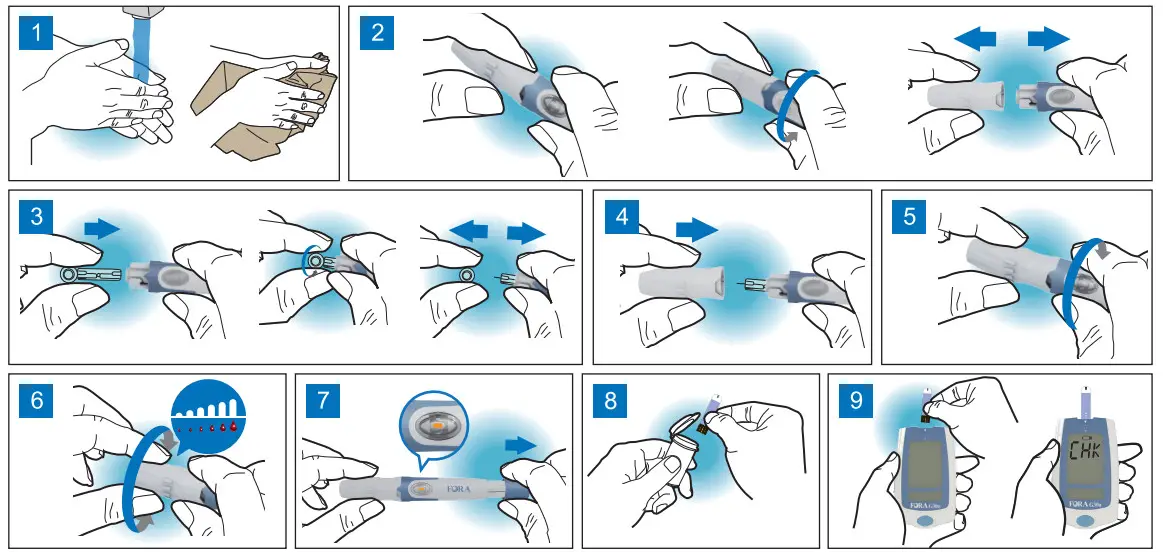 FORA COMFORT Plus G30a Blood Glucose Monitoring System