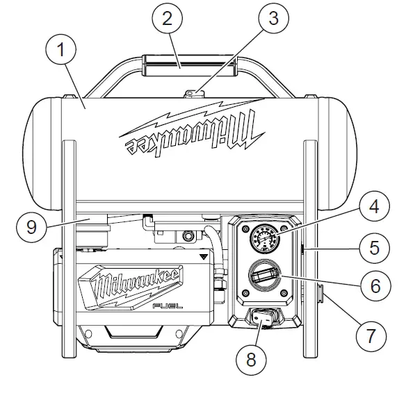milwaukee-2840-20-M18-Fuel-2-Gallon-Compact-Quiet-Compressor-fig2