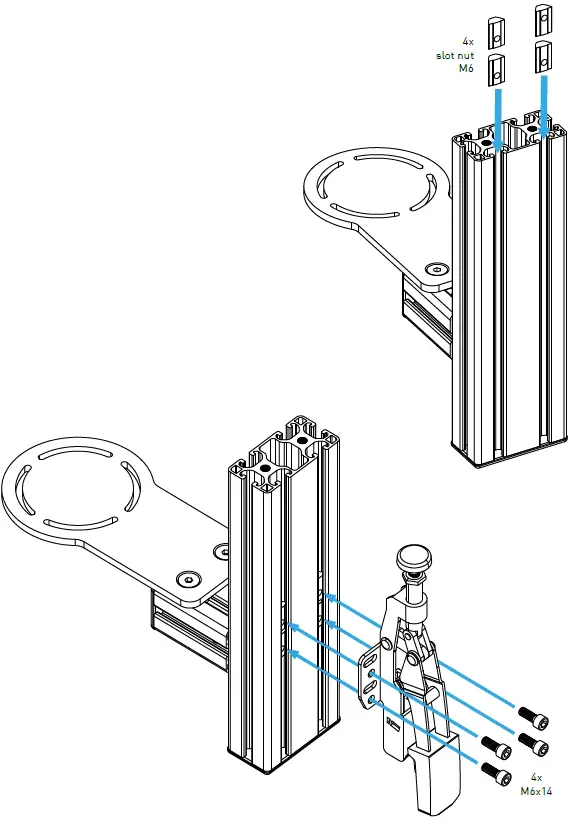 MONSTER TECH 05470002 Rail Mount To Table Mount Conversion-9