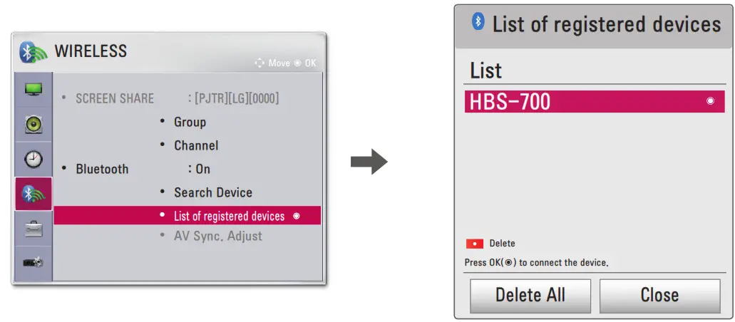 LG Projector - WIRELESS