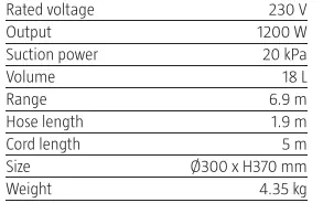 MEEC TOOLS 009642 ASH Vacuum Cleaner 6