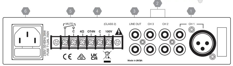 AUSTRALIAN MONITOR PICOBLUv2 Mixer Amplifier 3