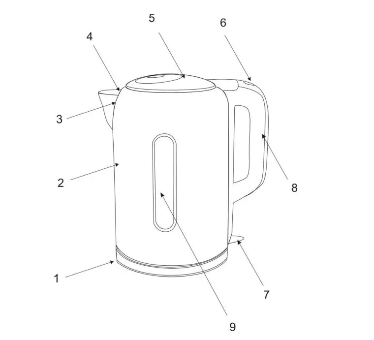 SCARLETT SC-EK21S56 Electric Kettle - part