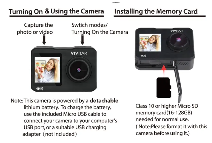 Cameras DVR923KIT-BLK 4k Action Camera fig 3