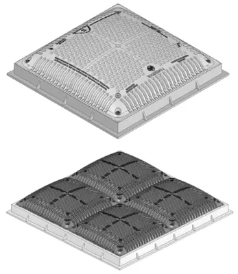 HAYWARD WG1031HF2PAK2 Dual Submerged Suction Outlet Frames and Cover Set and Replacement Covers