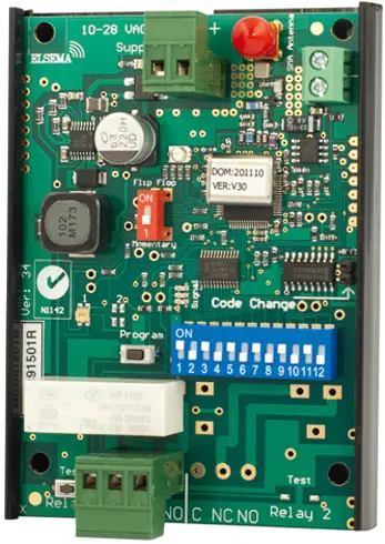 ELSEMA MCR91501R 1-Channel 915MHz Receiver with Frequency Hopping