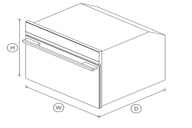 FISHER PAYKEL OM60NDB1 60cm Combination Microwave Oven - figure