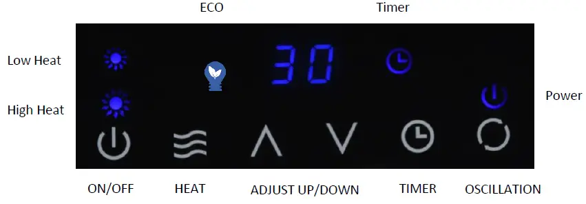 Goldair GCT325 2000W Ceramic Tower Heater-1