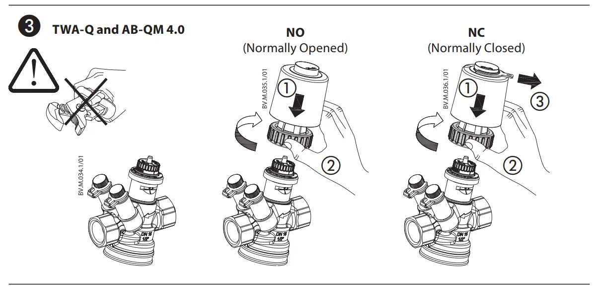 Danfoss TWA-Q Actuators Operating Instructions