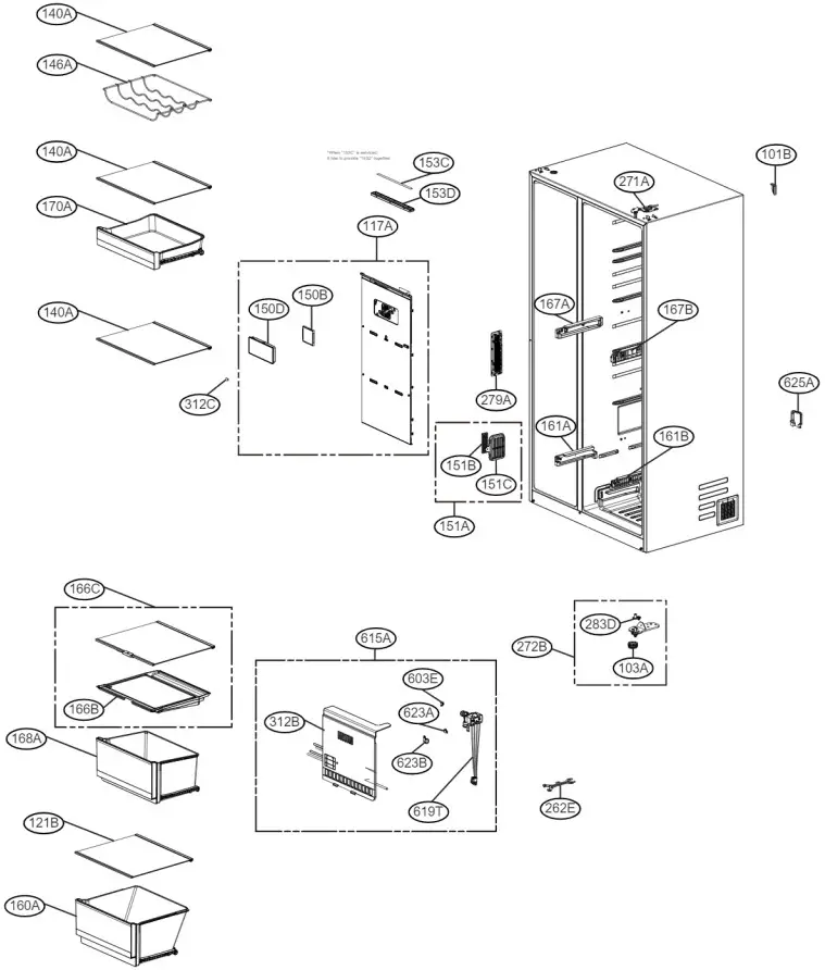 LG GS D635PLC Fridge - REFRIGERATOR COMPARTMENT