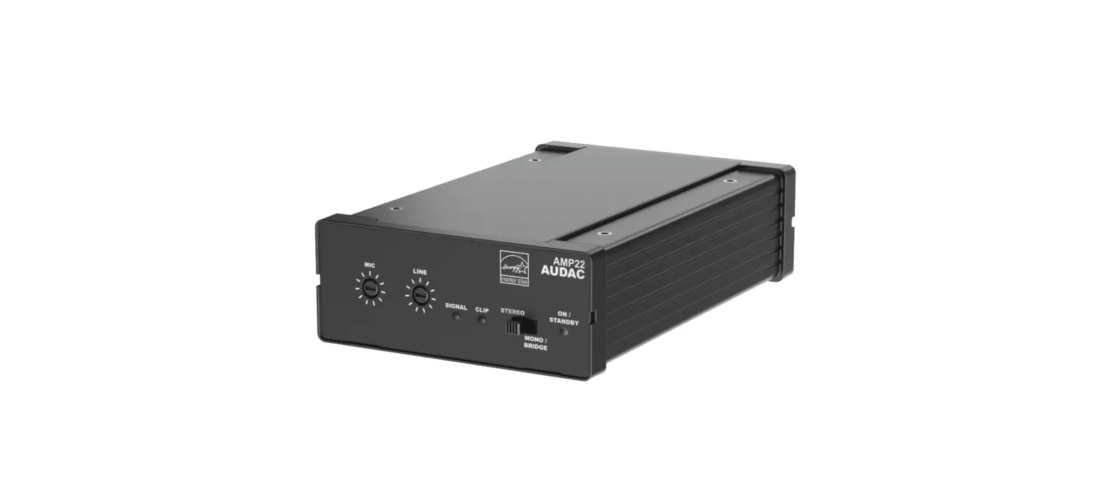 Audac Amp22 Mini Stereo Amplifier User Manual