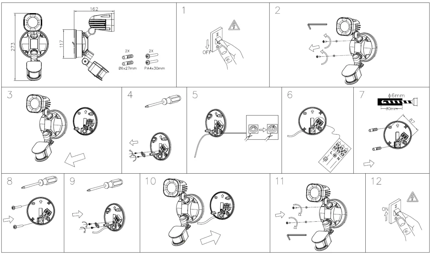 Lucci LEDlux 240727 240728 Alert - Installation directions