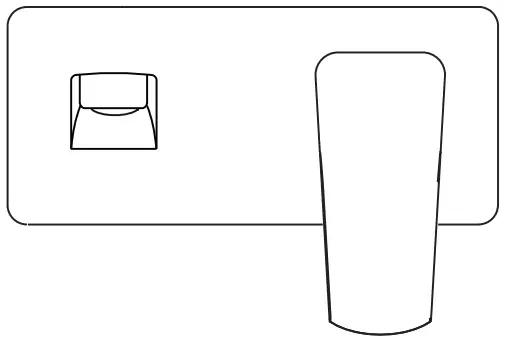 voda plumbingware VECL21BG Eclipse Wall Mounted Basin Mixer Brushed Gunmetal-fig1