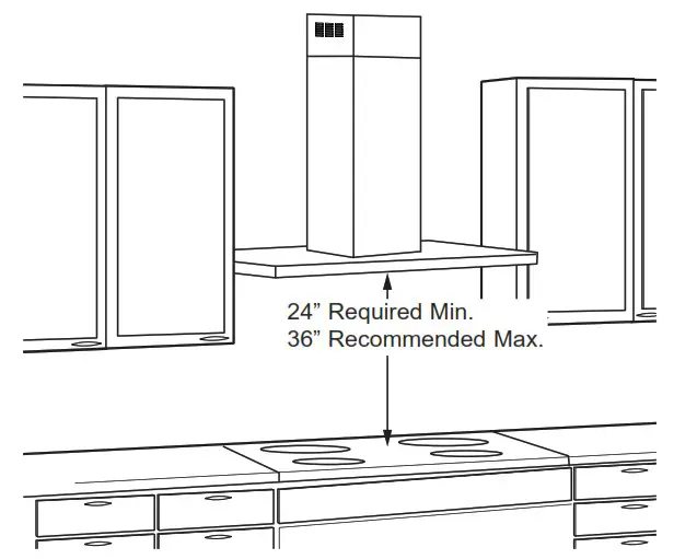 GE APPLIANCES UVW8301 Wall Hoods - Installation Preparation 3